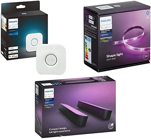 Philips Hue Bridge Hue White & Color Ambiance Indoor Lightstrip 2m Hue Play 2 Pack
