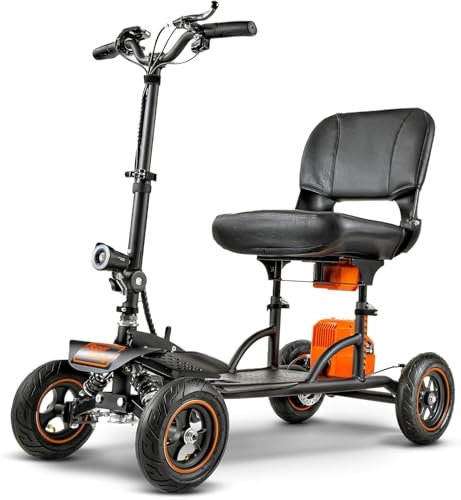 SuperHandy Explorer Mobility Scooter – 4-Wheel, 159 kg Capacity, 8 km/h, Lightweight Aluminum Frame, Patent Pending