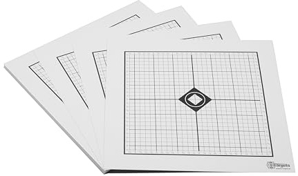 Zielscheiben *MOA Target* | 26x26 cm | Karton 250g/m² | Ideal zum Einschießen für den Sportschützen | 1/4 MOA auf 100m (50 Stück)