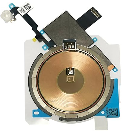 Wireless Charging Chip NFC Coil Assembly with Flashlight Volume Flex Cable Replacement for iPhone 15 (Replacement for Iphone 15 Pro)