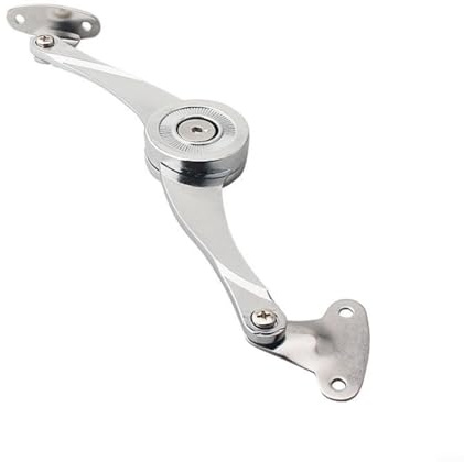 Sandyseptember Charnières hydrauliques d'arrêt aléatoires pour porte d'armoire de cuisine - Charnière polie réglable pour meubles - Rabat de maintien - Matériel de support