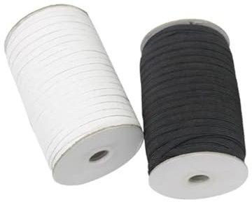 Cinta Elastica Costura 180m/90m 3/5/6mm cuerda for bricolaje bandas elásticas de goma planas for máscara facial ancho cordón elástico for manualidades cuerda elástica cinta costura Goma Elastica Manua