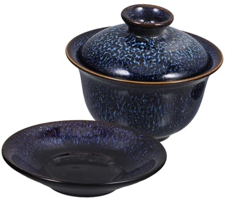 FONDOTIN Tazze Da Tè in Ceramica Tazze Da Tè Cinesi Kung Fu Zuppiere Tradizionali in Stile Cinese Retrò