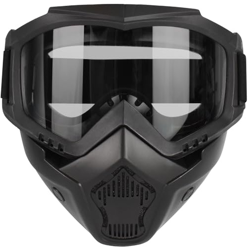 Lishuyeh Airsoft Maske Motorrad Maske Paintball Maske Anti Fog Taktische Maske mit Augenschutz für Motorradfahren Halloween Cosplay Film Requisiten Paintball CS Spiel