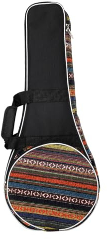 VANZACK Instrumentenaufbewahrungstasche Mandolinentasche aus Oxford Stoff mit Dickem Gurt Glatte Oberfläche Nationalstil Praktisch und Elegant für Reisen
