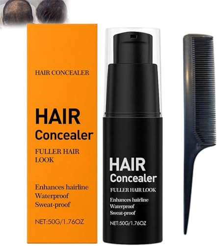 Lefron Magic Hair Concealer 2.0, crème anti-cernes pour cheveux, couvre instantanément les racines grises, imperméable et résistant à la transpiration pour cheveux clairsemés et racines grises, aspect