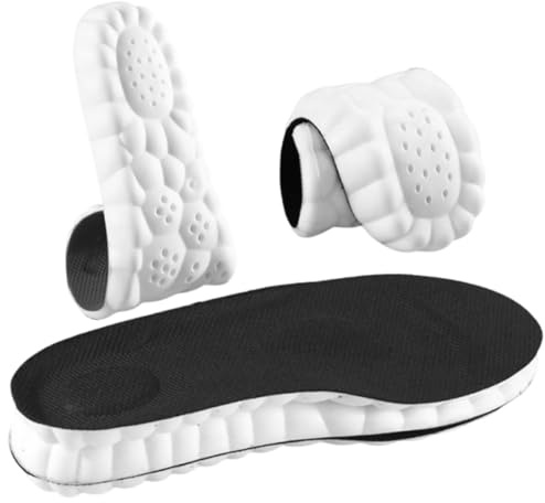 Solette in Memory Foam con Supporto per l'Arco Plantare, Inserti per Scarpe da Ginnastica, Traspiranti e Ammortizzanti, Comode per Ammortizzazione (39-40), Nero