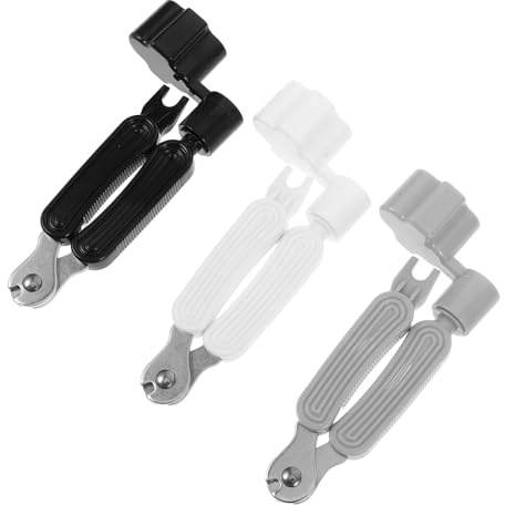 FRCOLOR 3 Stück Gitarrenreparaturzubehör Kurbel Gitarrensaitenwickler Gitarrensaiten Wickelvorrichtung Saitenkurbel Für Gitarre Saitenabzieher Gitarrensaitenwickler Gitarrensaiten Kurbel