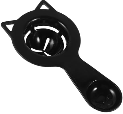 Toyvian Cat Shaped Egg Separator and Seasoning Spoon Reusable Egg White Yolk Filter for Baking and Cooking Dishwasher Safe Kitchen Tool with Fun Design Easy to Clean for Home Use
