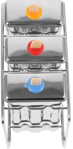 CHICAMPERA Molde para Paletas Heladas de Acero Inoxidable 3 Unidades Soporte Metálico Molde para Hacer Helados Caseros Rápido Congelado Fácil Desmolde Apto para Congelador y Máquina de