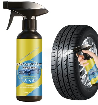 Spray Per Rivestimento Auto - Soluzione Lucidante A blocchis UV Da 120 Ml, Spray Lucidante Per Auto, Rivestimento Nanoprotettivo, Miglioratore Di Brillantezza Idrofobo, Sigillante Per Superfici