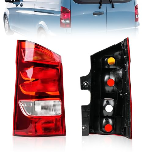 Convitex Rückleuchten Links für Mercedes Vito W447 ab 2014, Heckleuchte Ohne Lampenträger, E-Mark, Ersatzteile A4478200064