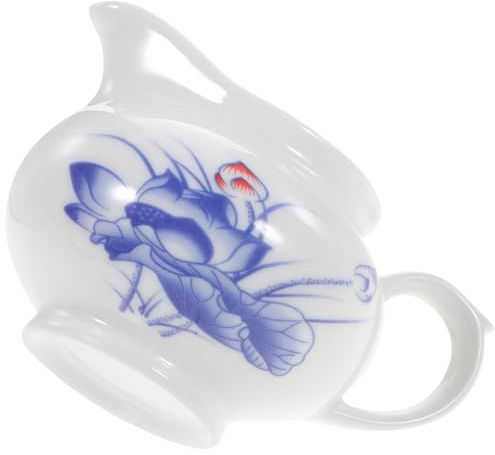 SOESFOUFU Ceramic Sauce Boat Gravy Pitcher with Handle for Serving Cream and Milk, Simple and Classy Suitable for Table Use and Salad Dressings