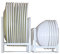 7UYUU 7U Porte-Assiettes Vertical en métal pour comptoir de Cuisine, Placard, Camping-Car, Blanc