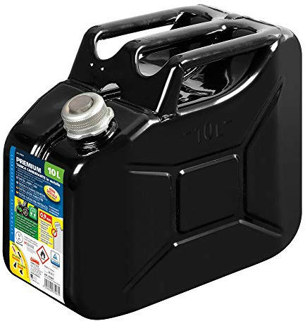 LAMPA 67007 Bidón de combustible 10L Gasolina Gasóleo Gasolina (91) sin plomo negro