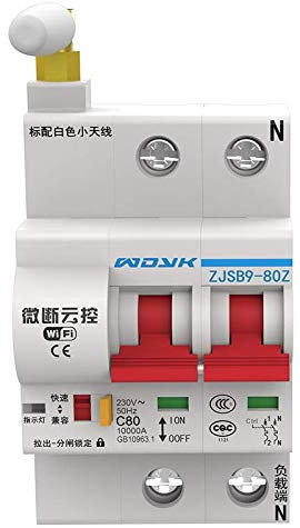 Interruttore di circuito a due poli e controllo remoto WiFi Smart tramite App (eWeLink), EMC Safe Home (16-125 A)