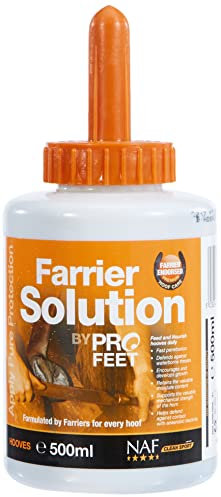 NAF Profeet Farrier Solution 500ml – Hoof Dressing for Horses – Nourishes, Protects & Strengthens Hooves – With Natural Oils & Antibacterial Agents – Easy Brush-On Application