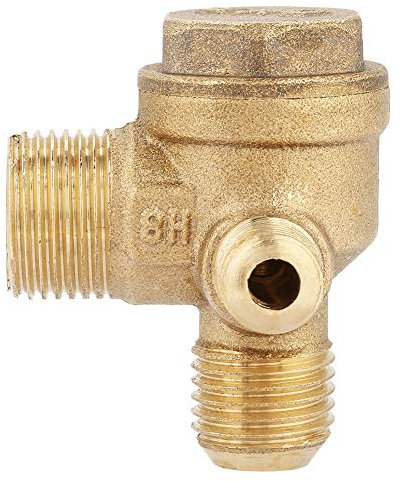Außengewinde 90 Grad Messing Luftkompressor Rückschlagventil Ersatzteile Rohrverbinder Werkzeug 3 Port 20*14*10mm