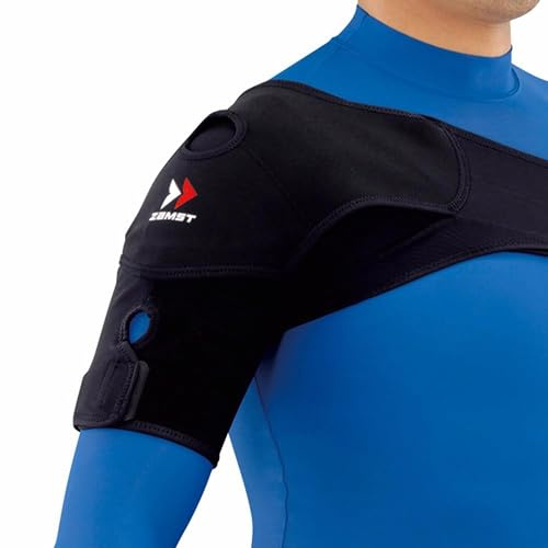 Zamst Schulterstütze – Kompressionsbandage zur dynamischen Stabilisierung, Schmerzlinderung bei Sportverletzungen, Schulterstütze für Sportarten wie Rugby, Tennis und Golf, Größe S