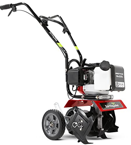 Earthquake MC43 Cultivator, 43cc 2-Cycle Viper Engine, 6-10” Adjustable Width, 8” Max Depth, Overhand Handlebars, Lightweight, U.S. Based Customer Service