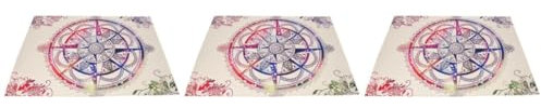 IMIKEYA 3St wandteppich Yoga-Essen Tapisserie Strandtuch Bedrucken yogamatte Bedrucken Bohemien Badetuch Kompass Yoga Matte