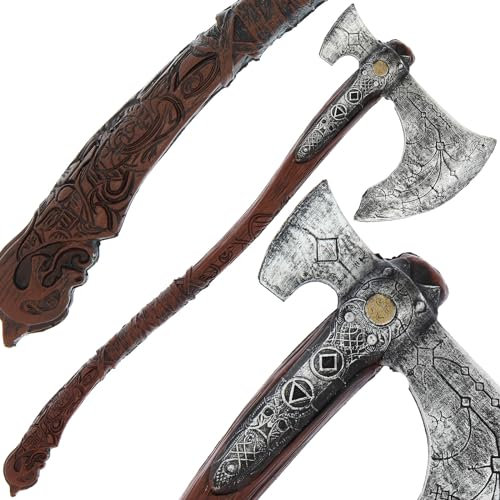 Leviathan Axe God Age 7+ of War Replica Cosplay Halloween 93cm Viking Battle Axe Guarding Kratos
