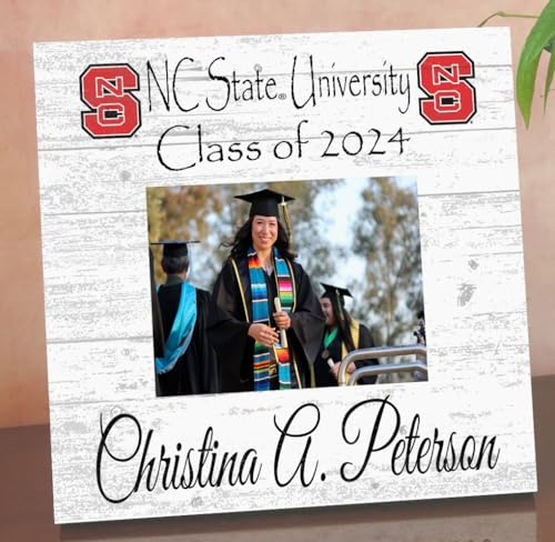 NC State Photo Frame Alternative Wolfpack Custom Printed Picture Frame for Students, Graduation or Alumni