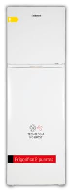 Corberó - Frigorífico 2 Puertas| CF2PH16724W | No Frost | 247L | 166.5cm | Luz LED | Cajón Crisper | Fresh Box | Estantes de cristal ajustables | Blanco