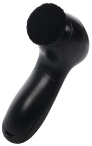 Gsycle Electric Shoe Cleaner Brush, Portable Shoe Polisher Brush Shoe Shiner Dust Cleaner Portable Leather Cleaner Care Kit with 4 Brush Heads for PU Leather Shoes