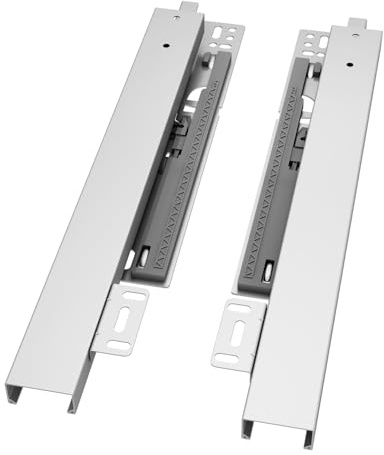 VADANIA 300mm Push Open Undermount Drawer Slide #BF54, 1 Pair | Push-to-open mechanism, 3-fold full extension, 40kg load capacity, invisible undermount design, smooth ball-bearing slides.