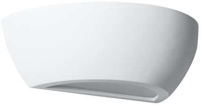 firstchoicelighting Mazzaro - White E14 Plaster Wall Light
