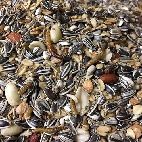 Debes Wildvogelfutter Premium - 15 kg - ohne Milo ohne Weizen ohne Mais - Winterstreufutter mit Fettfutter Saaten und Mehlwürmern