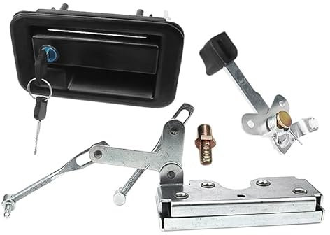 QHZOZMD Pièces de Rechange Accessoires de Pelle pour Kobelco SK50 60C, Ensemble de Serrure de Porte de Cabine, poignée extérieure, poignée extérieure(Assembly)