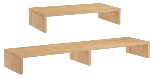 Erst-Holz Tischaufsatz TV-Erhöhung Monitorständer Buche massiv60 cm