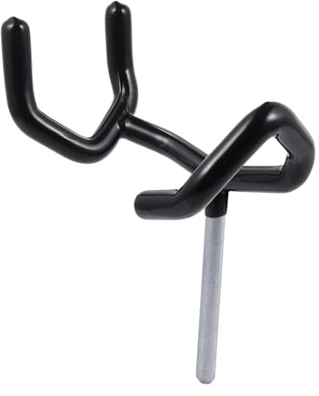 Practical Black Metal Plastic Microphone Boom Pole Holder | Support Cradle Mount Stand, Lightweight Creative Design for Audio Visual Equipment