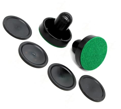 ECVGHD Air Hockey Pusher med 4 puckar hem standard lufthockey paddel och pucker