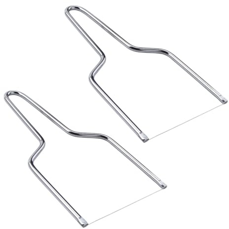 DOITOOL Juego de 5 Cortadores de Queso de Acero Inoxidable Alambre para Cortar Queso y Mantequilla Mango Ergonómico Utensilios Multifuncionales para Cocina y Repostería Casera Color