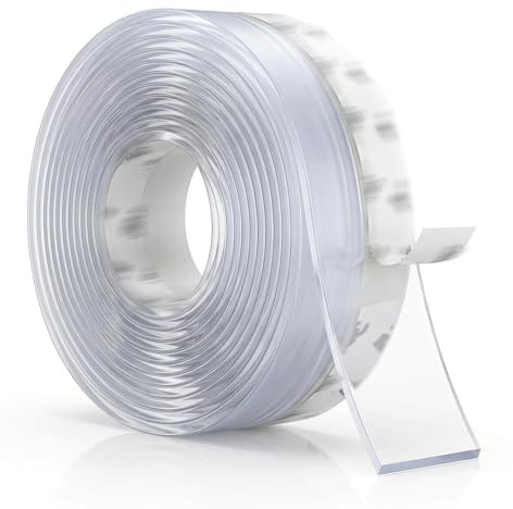 Isolant Porte, 35mm*5M étanchéité Baie Vitrée, Joint Vitre De Fenetre Etanche, pour Isolant Porte Fenêtre, Insonorisant, Résistant aux Intempéries, Imperméable, Anti-insectes, Transparent
