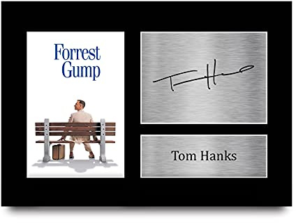 HWC Trading Tom Hanks A4 Sin Marco Regalo De Visualización De Fotos De Impresión De Imagen Impresa Autógrafo Firmado Por Forrest Gump Los Aficionados Al Cine