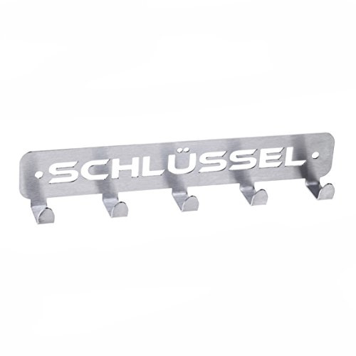 Bestell_dein_lochblech Schlüsselhaken Keyboard Edelstahl 5 Haken Schlüsselbrett V2A geschliffen NEU