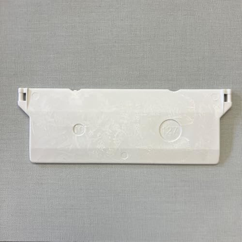 Jellinghaus Sonnenschutz Beschwerungsplatten Breite 127 mm Gewichte für Vertikaljalousie Lamellen Vorhang in weiß aus Kunststoff (20 Stück)