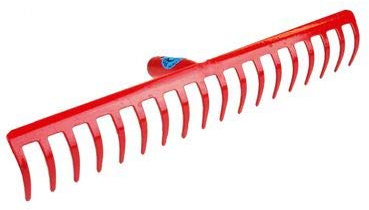 Polar 2256 Gartenrechen Stahl Rechen Harke 5mm 18 Zinken/Länge 70mm Breite 47 cm