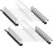 WEIDMAX Trouser Hanger Strong Chrome Skirt Coat Hangers with Non-Slip Clips 28cm (11),Pack of 20