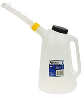 BSD Ölkanne - Kunststoff Messbecher, Messkanne, Ölbehalter - 3L