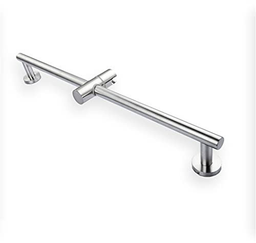 LIOPJH Colonne de douche coulissante en acier inoxydable - Réglable - Fixation murale avec support de fixation