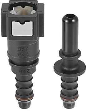 X AUTOHAUX 7.89mm SAE to 8mm Straight Fuel Hose Quick Release Connector 2pcs