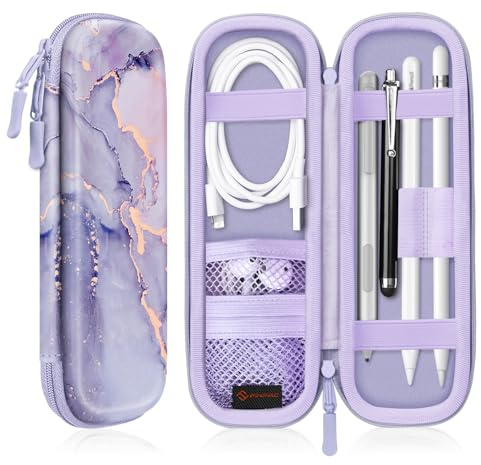 Fintie Hülle für Apple Pencil Pro/ (USB-C) & Apple Pencil 2/1 Generation | Elastischer Stifthalter mit Gummiband, Abnehmbare Stylus-Tasche, Stifttasche für iPad-Hüllen