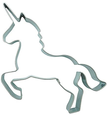 BekkiB - Molde para galletas Unicornio - aprox. 10.5 cm, cortador de galletas de acero inoxidable, apto para lavavajillas - 2501