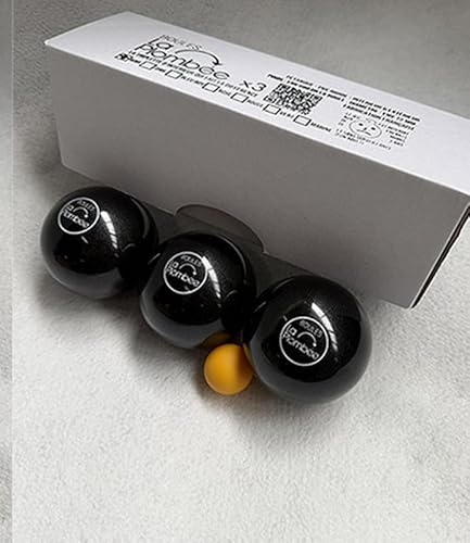 MadeInNature Boule-Kugel und Boccia-Kugel für drinnen und draußen. Gleiches Gefühl wie die klassischen Boule-Kugeln von Lepétanqueur (3 Kugeln ohne Erde)