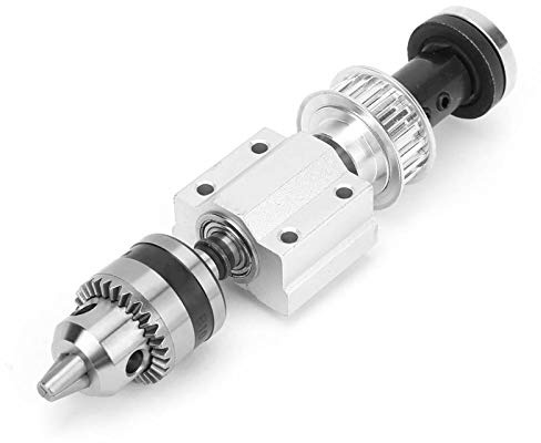 TICFOX Unangetriebene Bohrspindel, Tischbohrer Kraftlose Spindelbaugruppe, Unmotorisierte Spindel Montage B12 Drill Chuck M10 Shaft Sleeve für DIY Tischsäge Tischbohrmaschine